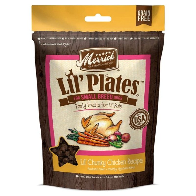 Merrick Lil' Plates Small Breed Treats Chunky Chicken Recipe - 5 oz Merrick Lil' Plates Small Breed Treats Chunky Chicken Recipe - 5 oz