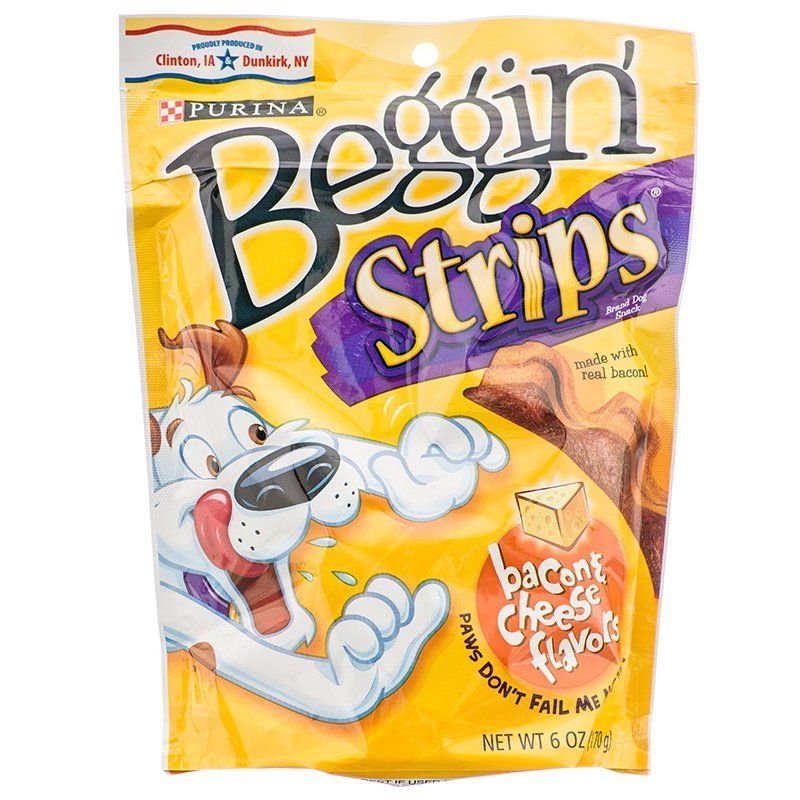 Purina Beggin' Strips Dog Treats - Bacon & Cheese Flavor - 6 oz Purina Beggin' Strips Dog Treats - Bacon & Cheese Flavor - 6 oz