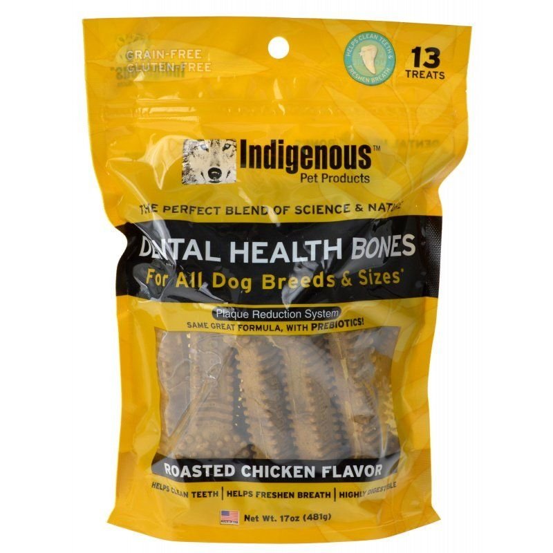 Indigenous Dental Health Bones - Chicken Flavor - 13 Count Indigenous Dental Health Bones - Chicken Flavor - 13 Count